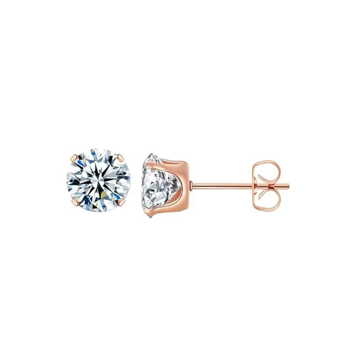 Aretes de Circonia con Engaste de Cuatro Garras - vista 17