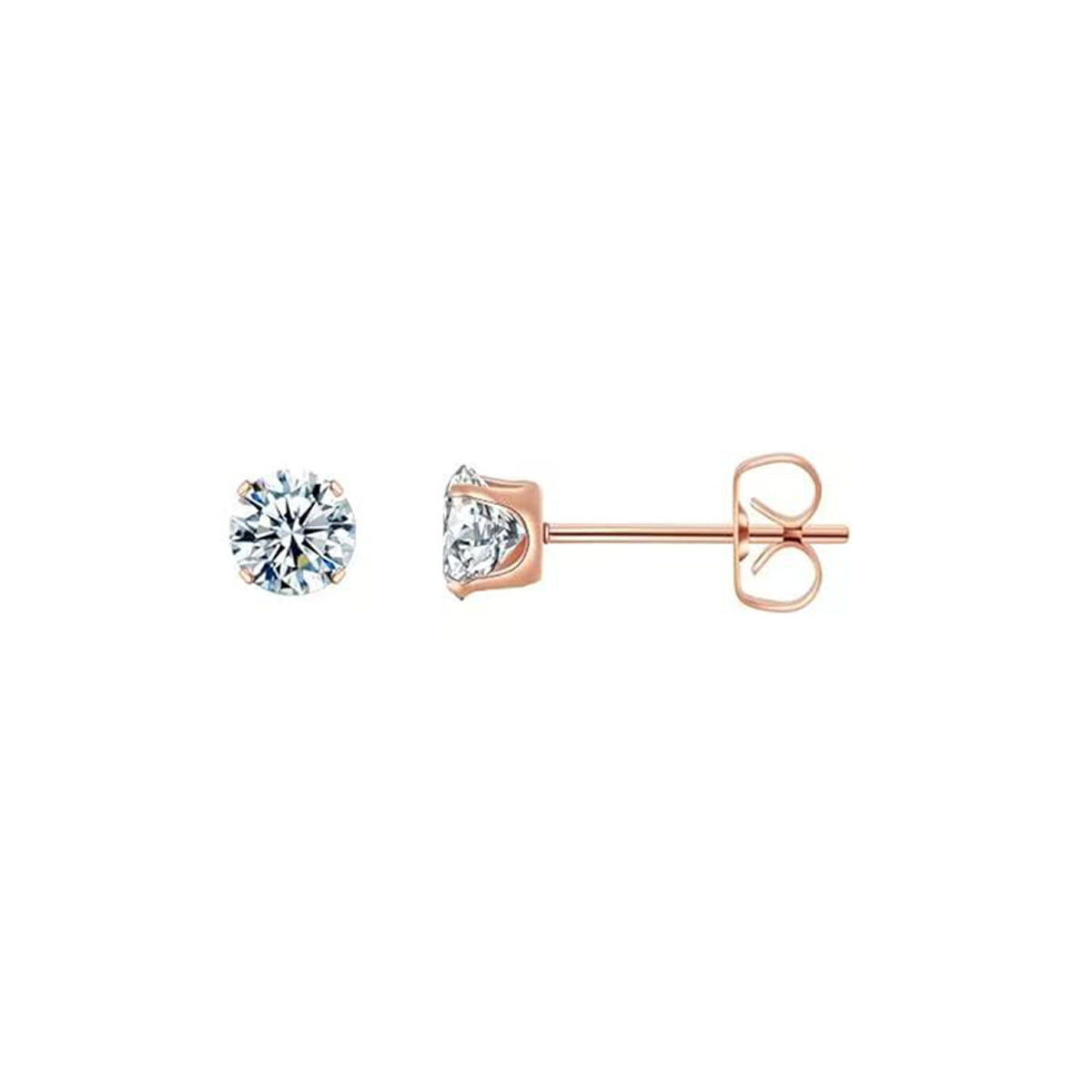 Aretes de Circonia con Engaste de Cuatro Garras - vista 14