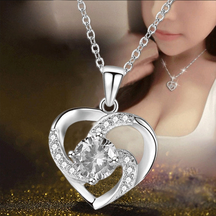 Korean Style Love Heart Pendant Necklace