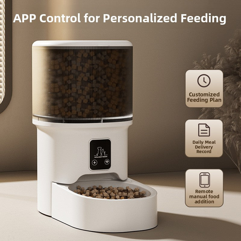 Automatic Pet Feeder with Remote Control and Timed Feeding