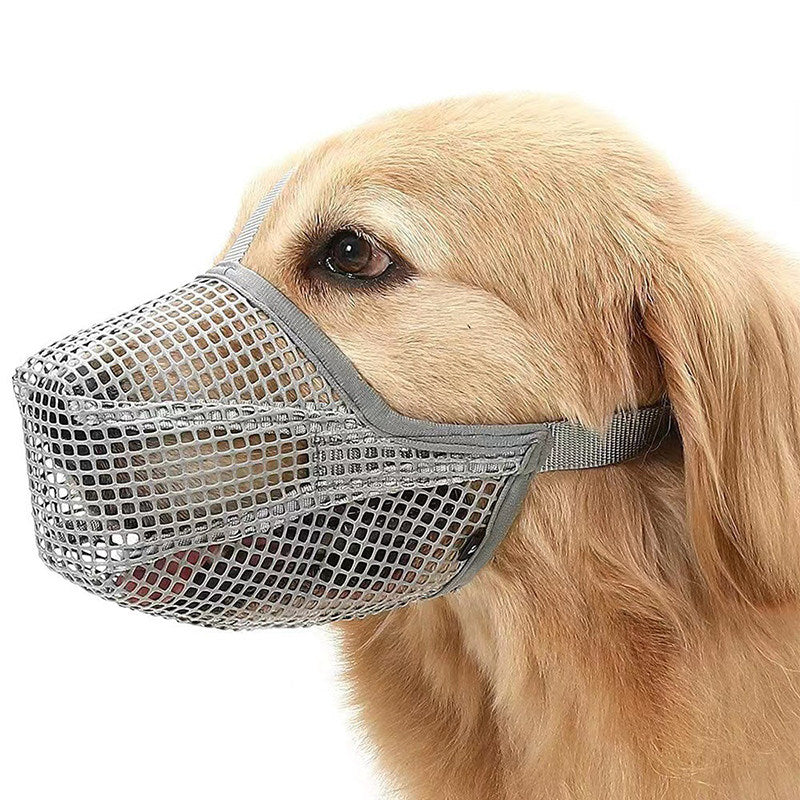 Adjustable Mesh Dog Muzzle for Bite Prevention