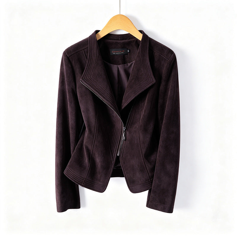 Chaqueta Biker de Cuero Sintético para Mujer - vista 8