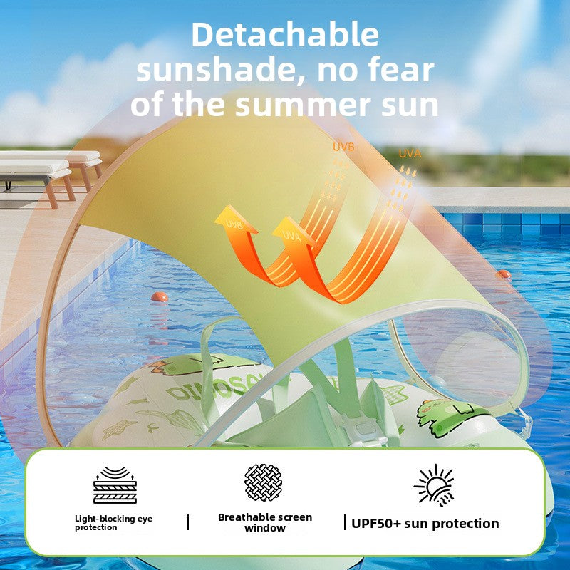 Flotador Inflable para Bebé con Techo y Soporte Antivuelco - vista 13
