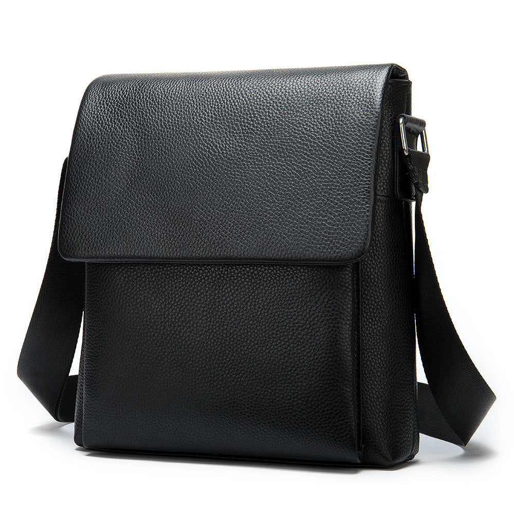 Bolso Cruzado de Cuero para Hombre con Solapa - vista 2