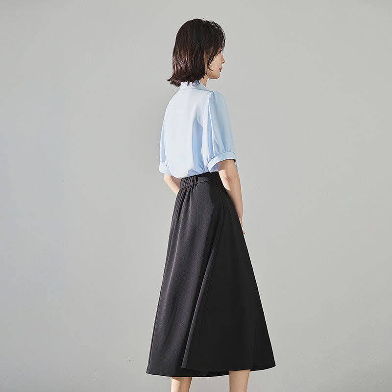 Womens Formal A-Line Mid-Length Skirt