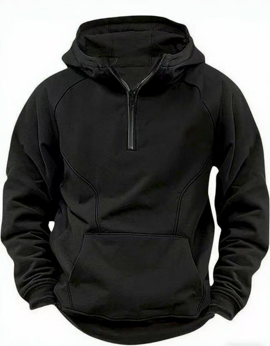 Veste zippée à capuche rétro pour homme