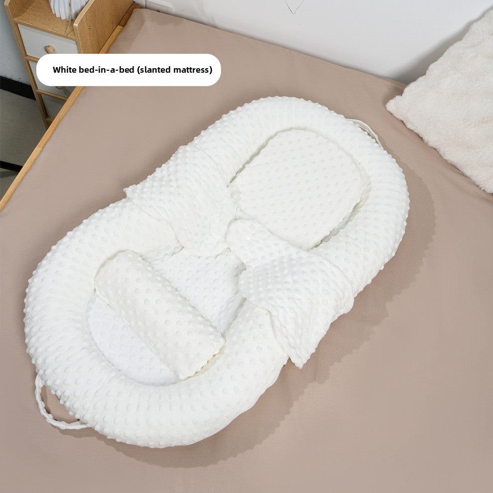 Lit portable anti-reflux pour bébé avec support inclinable