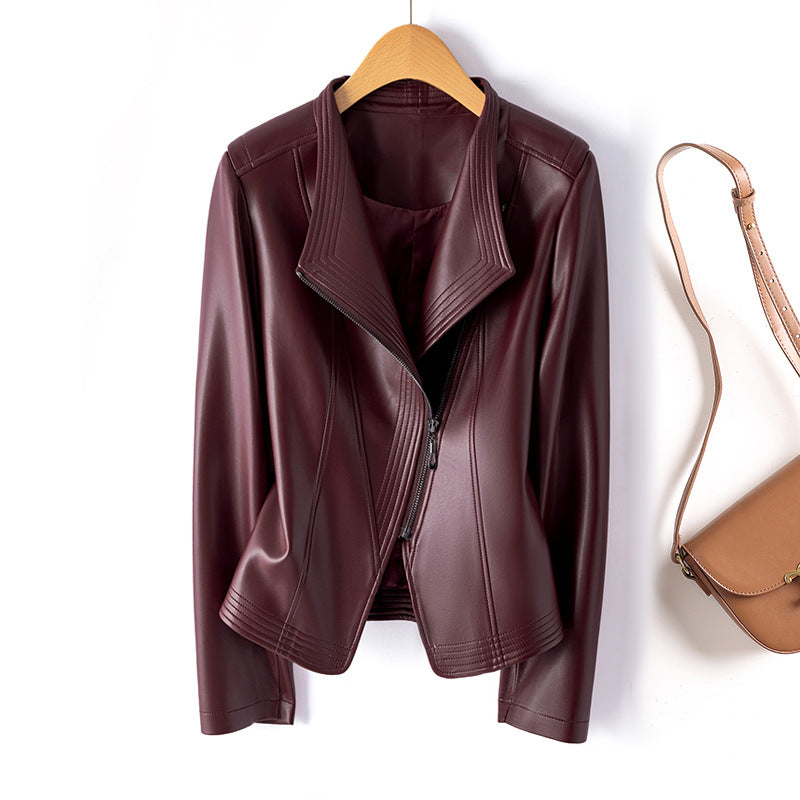 Chaqueta Biker de Cuero Sintético para Mujer - vista 6