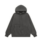 Sweat à capuche épais pour homme, doublure polaire 350 g