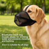 Adjustable Mesh Dog Muzzle for Bite Prevention