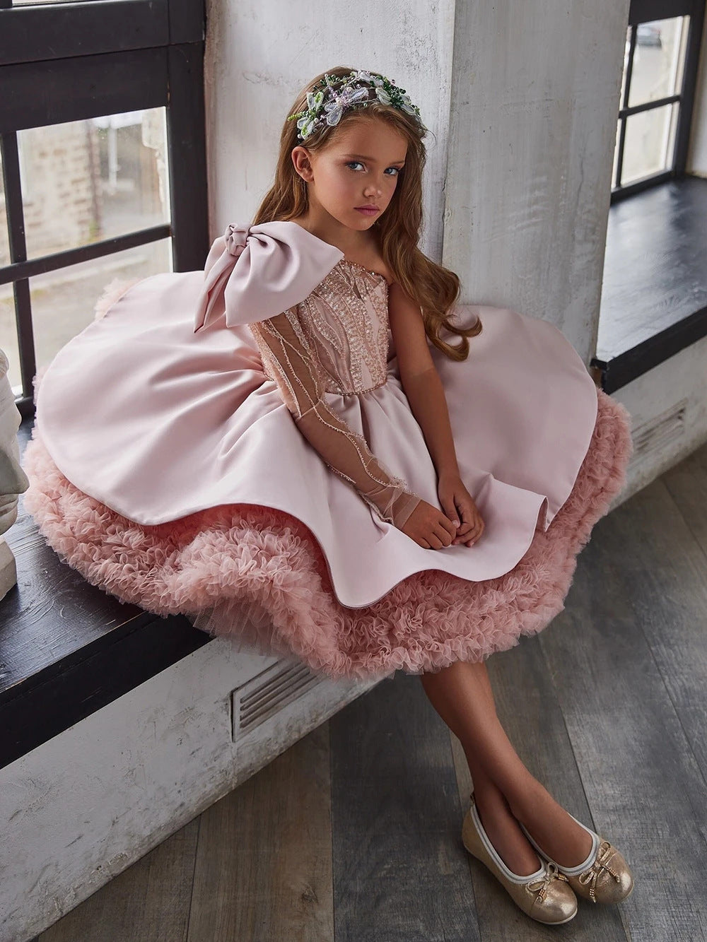 Vestido Tutú de Princesa para Niña con Hombros Descubiertos | Imagen 25 | My Store Plus