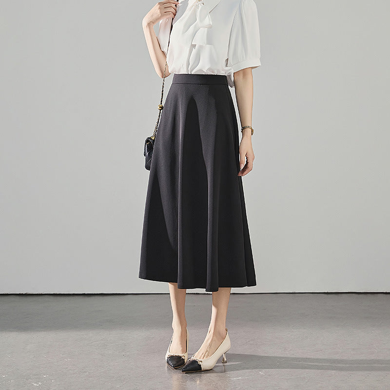 Womens Formal A-Line Mid-Length Skirt