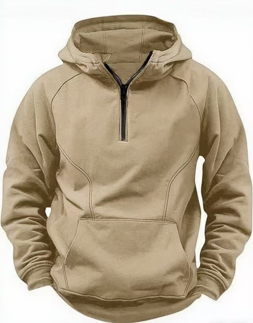 Veste zippée à capuche rétro pour homme