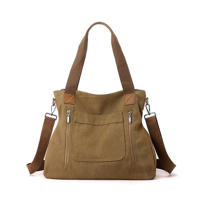 Bolso Tote Cruzado de Lona para Mujer