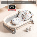 Baignoire Pliable pour Bébé avec Accessoires et Capteur de Température