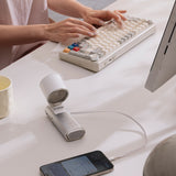 Handheld Mini Fan with Cooling Ice Compress and Retractable USB Cable