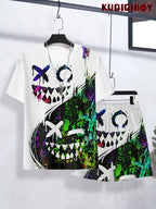 Ensemble Homme 2 Pièces T-shirt et Short Imprimé 3D