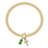 Pulsera Elástica Geométrica con Piedra de Nacimiento - vista 6