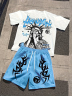 Ensemble Homme 2 Pièces T-shirt et Short Imprimé 3D