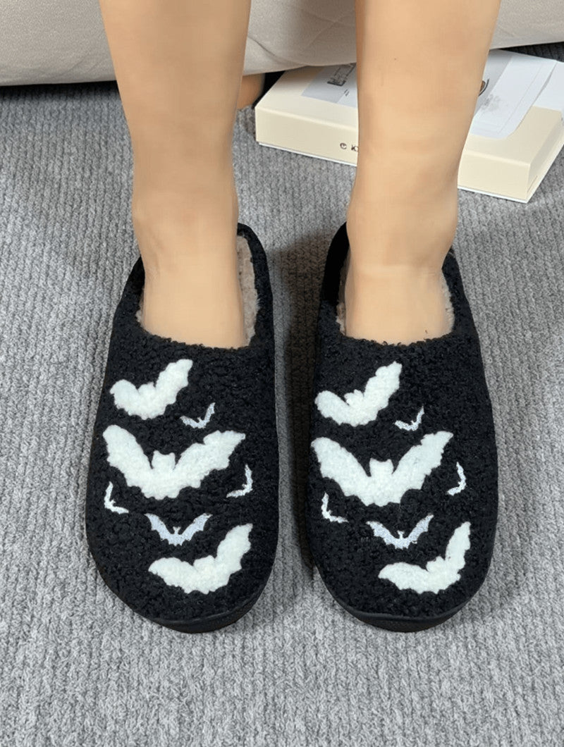 Cross-Border Cartoon Dachshund Closed-Toe Cotton Slippers, Plush Home Slippers for Autumn and Winter, Lightweight Indoor Maternity Slippers