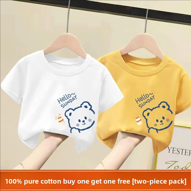 Playera Infantil de Manga Corta con Diseños Divertidos - vista 2