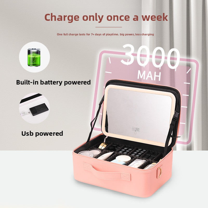 Organizador de Maquillaje con Espejo LED - vista 9