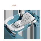 Baignoire pliante pour bébé avec capteur de température et tapis