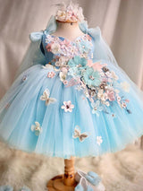 Vestido Azul Lolita de Princesa para Niña con Falda Amplia | Imagen 8 | My Store Plus