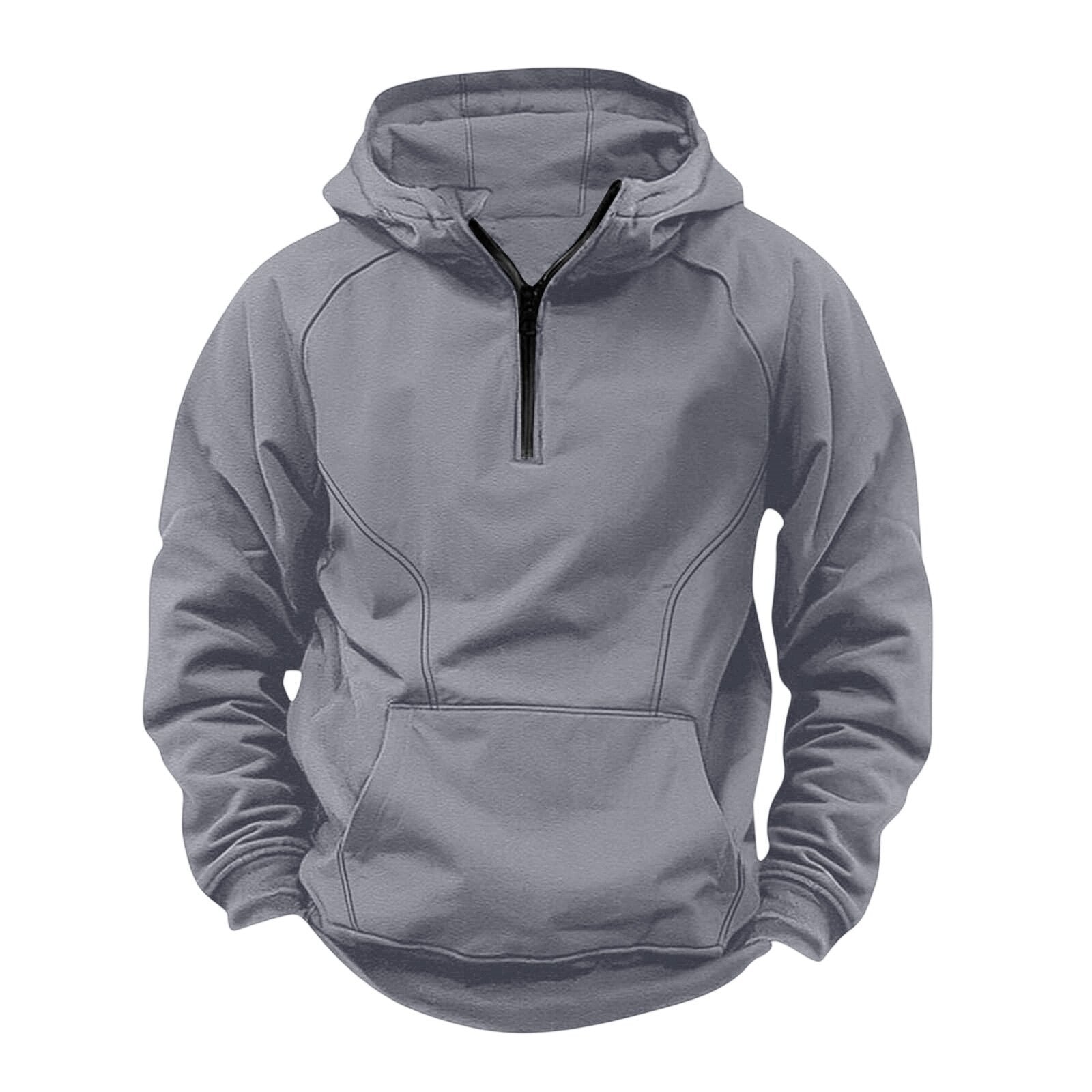 Veste zippée à capuche rétro pour homme