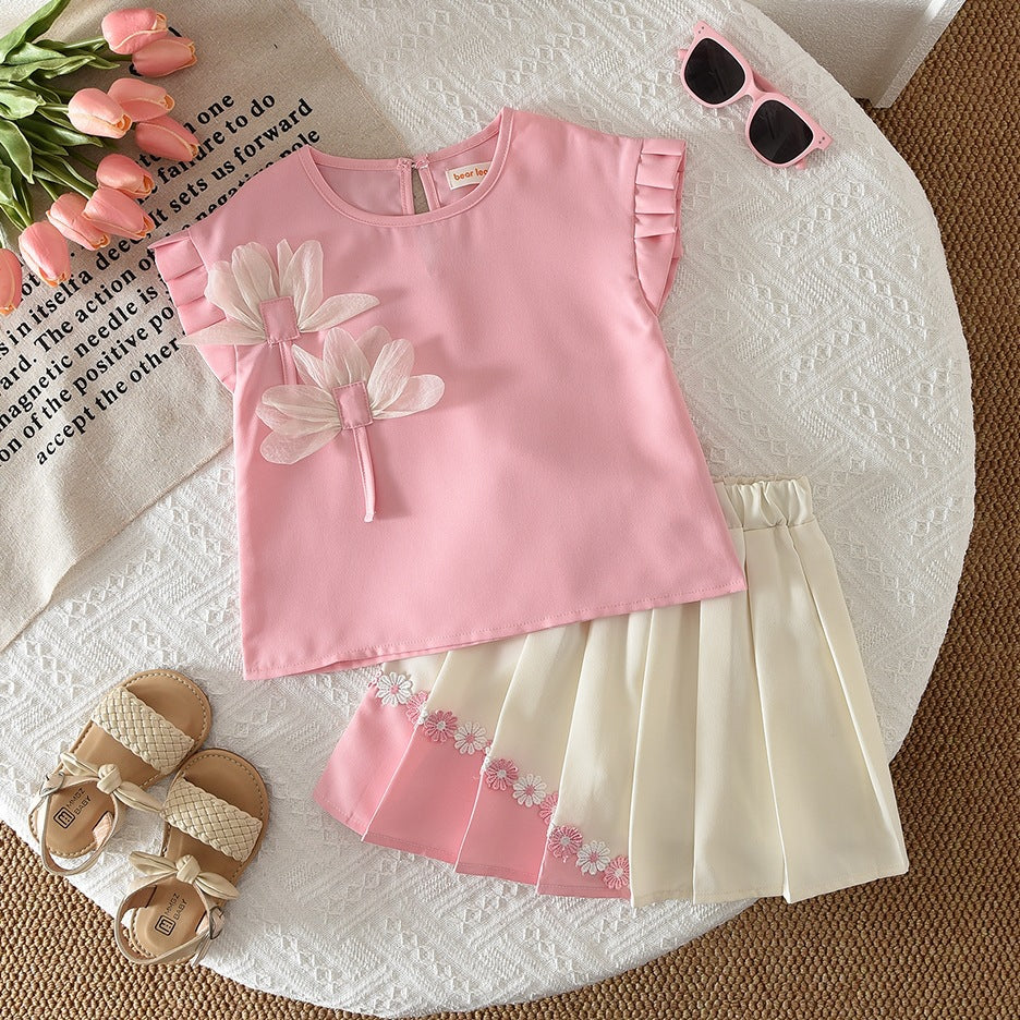 Conjunto Floral para Niña con Top y Short Plisado | Imagen 7 | My Store Plus