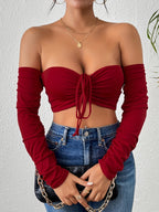 Chemisier cintré pour femme avec cordon de serrage à la taille
