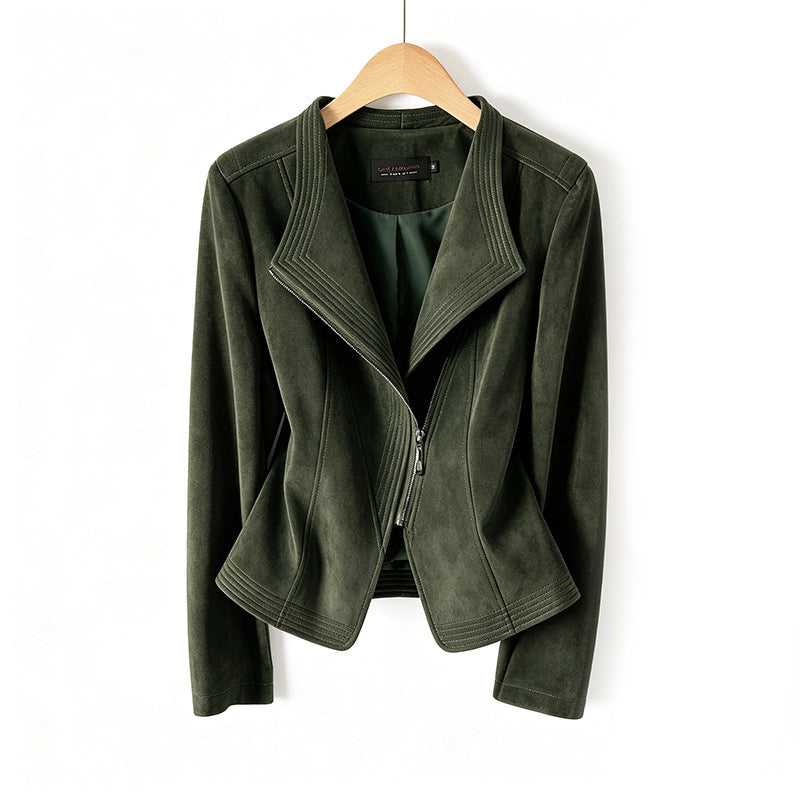 Chaqueta Biker de Cuero Sintético para Mujer - vista 7