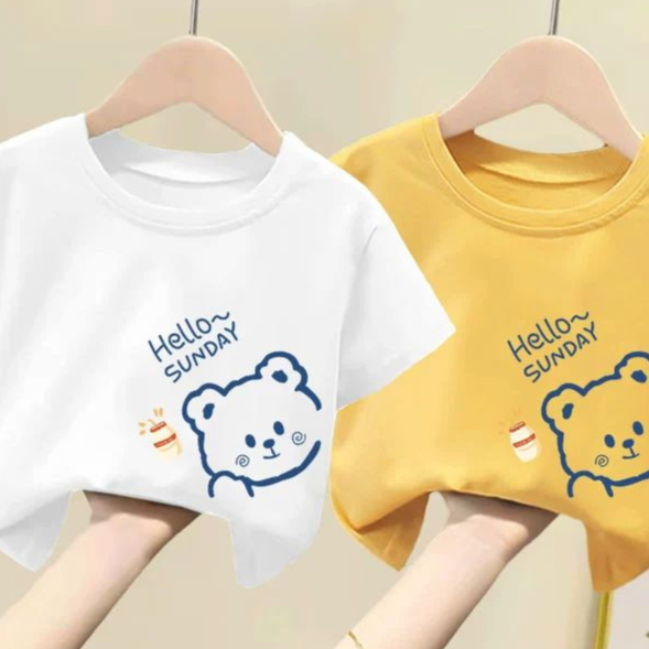 Unisex Short Sleeve T-Shirt - Korean Style Cotton