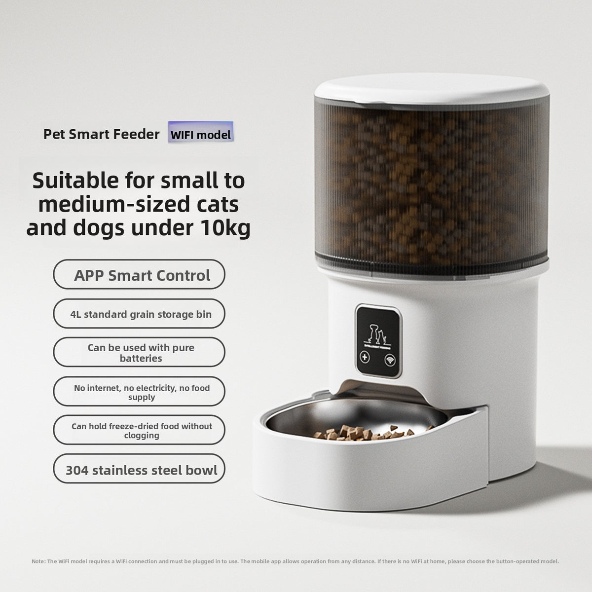 Automatic Pet Feeder with Remote Control and Timed Feeding