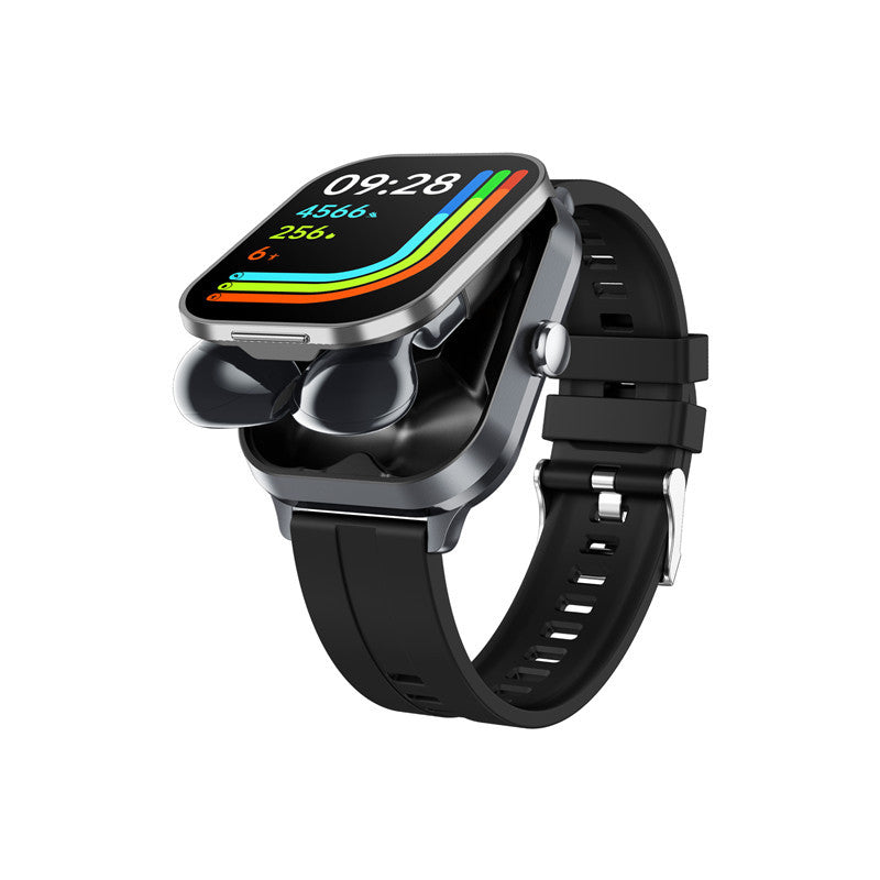 Montre connectée 2 en 1 avec écouteurs Bluetooth et suivi de la santé