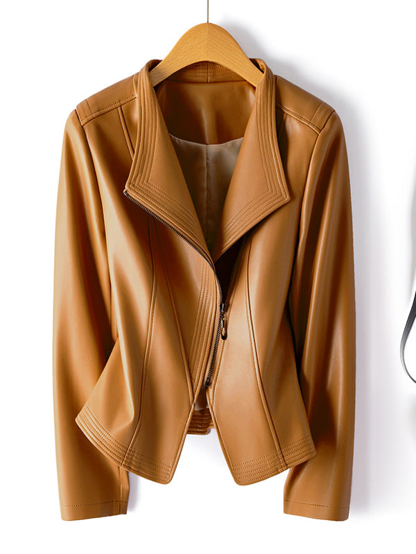 Chaqueta Biker de Cuero Sintético para Mujer - vista 10