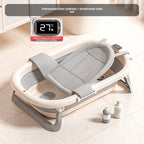 Baignoire Pliable pour Bébé avec Accessoires et Capteur de Température