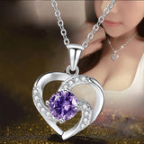 Korean Style Love Heart Pendant Necklace