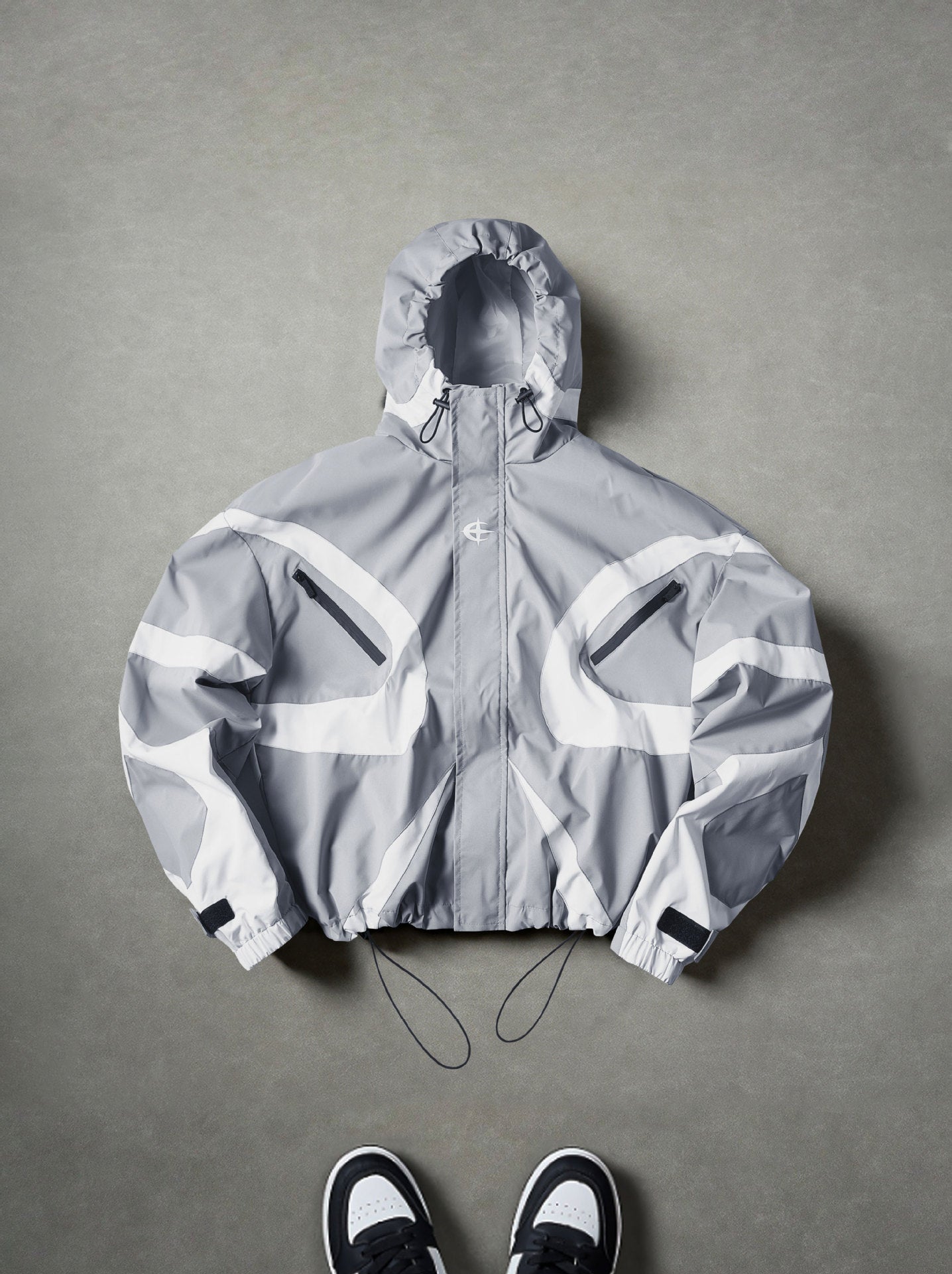 Veste de sport légère pour homme avec capuche et fermeture éclair