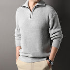 Pull en maille pour homme à col roulé et manches longues