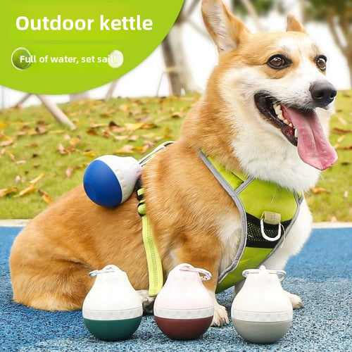 Bouteille Distributrice d'Eau pour Animaux de Compagnie - Portable avec Abreuvoir