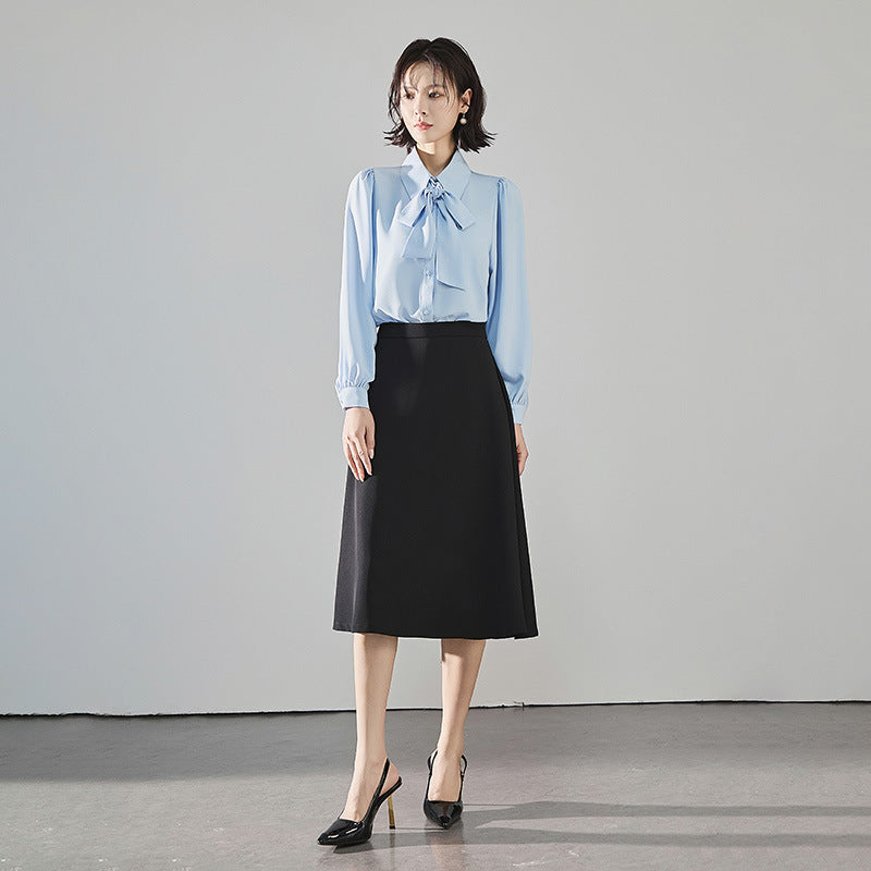 Womens Formal A-Line Mid-Length Skirt