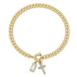 Pulsera Elástica Geométrica con Piedra de Nacimiento - vista 5