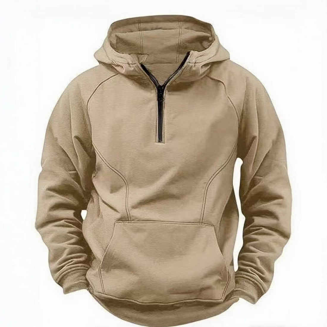Veste zippée à capuche rétro pour homme