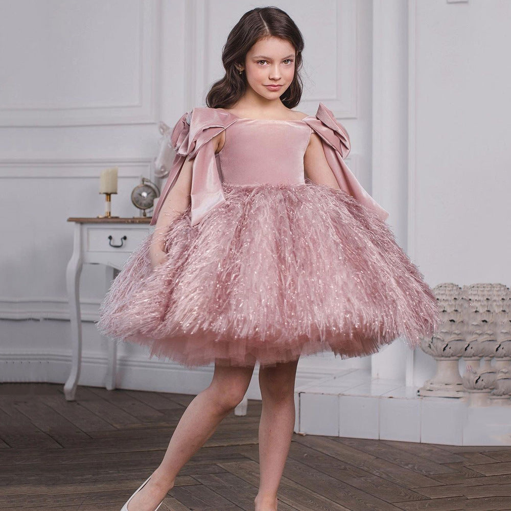 Vestido Tutú de Princesa para Niña con Hombros Descubiertos | Imagen 19 | My Store Plus