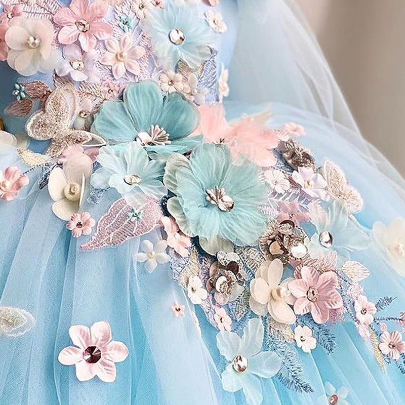 Vestido Azul Lolita de Princesa para Niña con Falda Amplia | Imagen 3 | My Store Plus