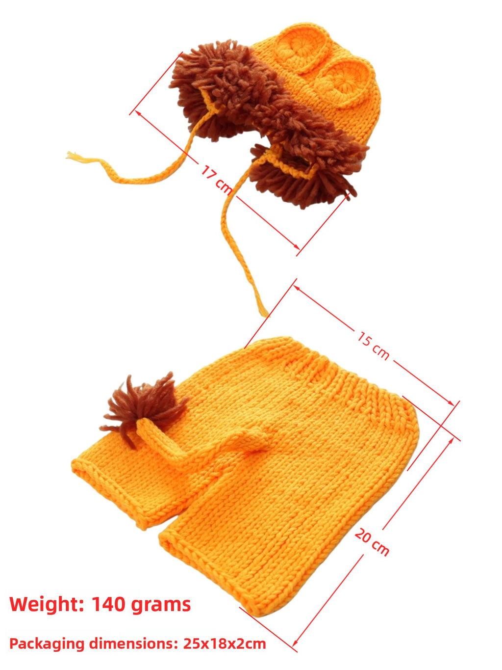 Infant Lion King Photo Costume with Props