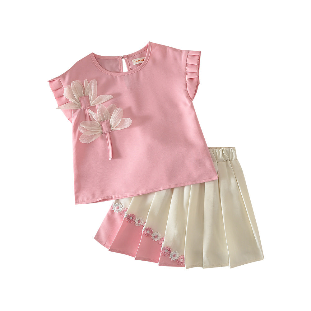 Conjunto Floral para Niña con Top y Short Plisado | Imagen 5 | My Store Plus