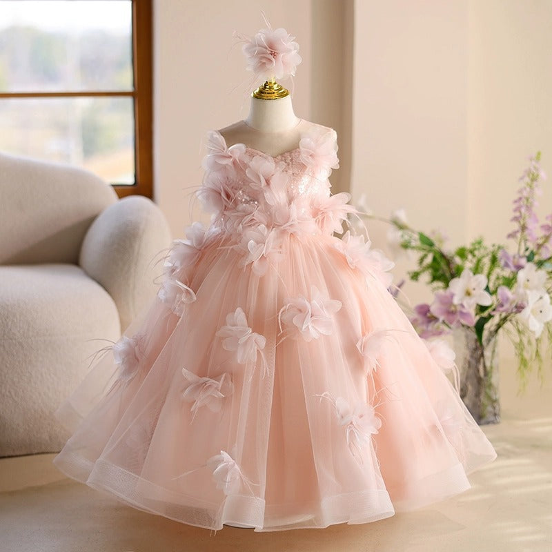 Vestido Rosa de Princesa para Niña, Fiestas y Presentaciones | Imagen 1 | My Store Plus