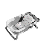 Baignoire pliante pour bébé avec capteur de température et tapis